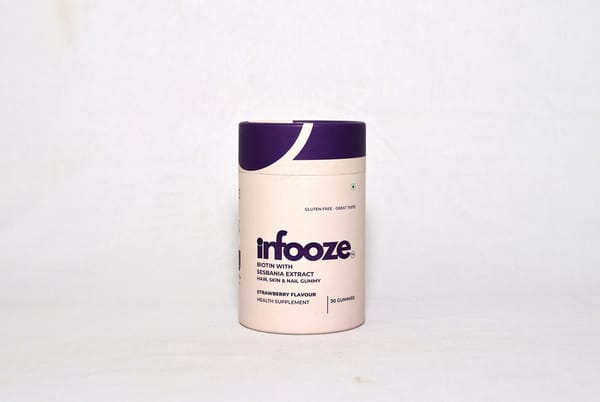 Dietary supplement container photographed in clean studio light
